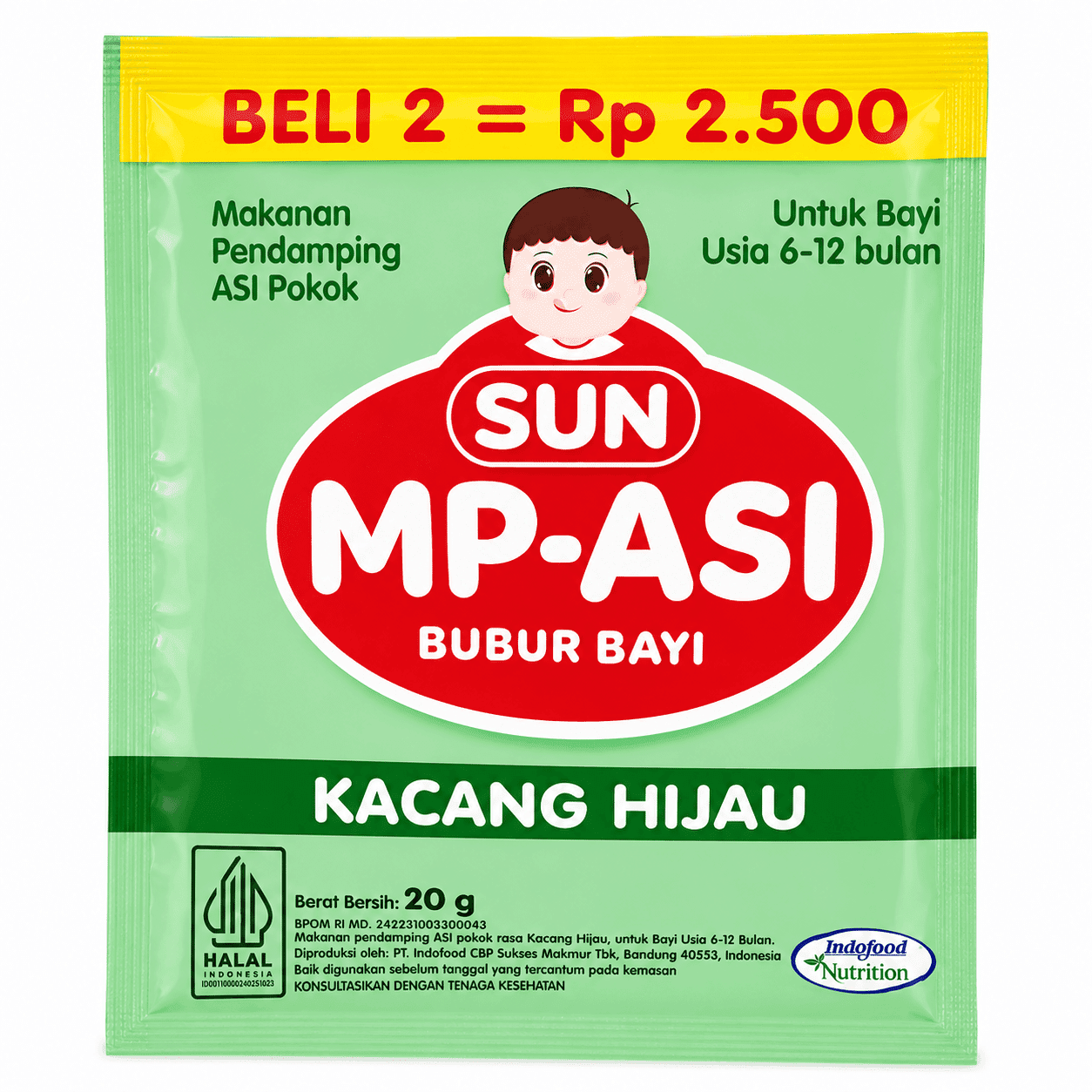 Sun MP-Asi Kacang Hijau 5 Sachet x 20 gr – 1