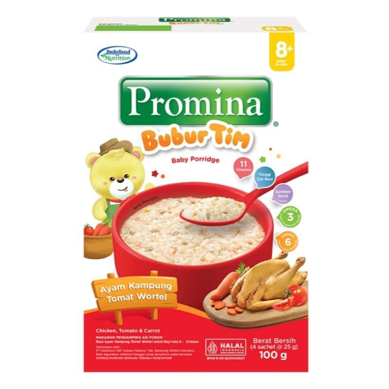Promina Bubur Tim Ayam Kampung Tomat Wortel 100 gr – 2