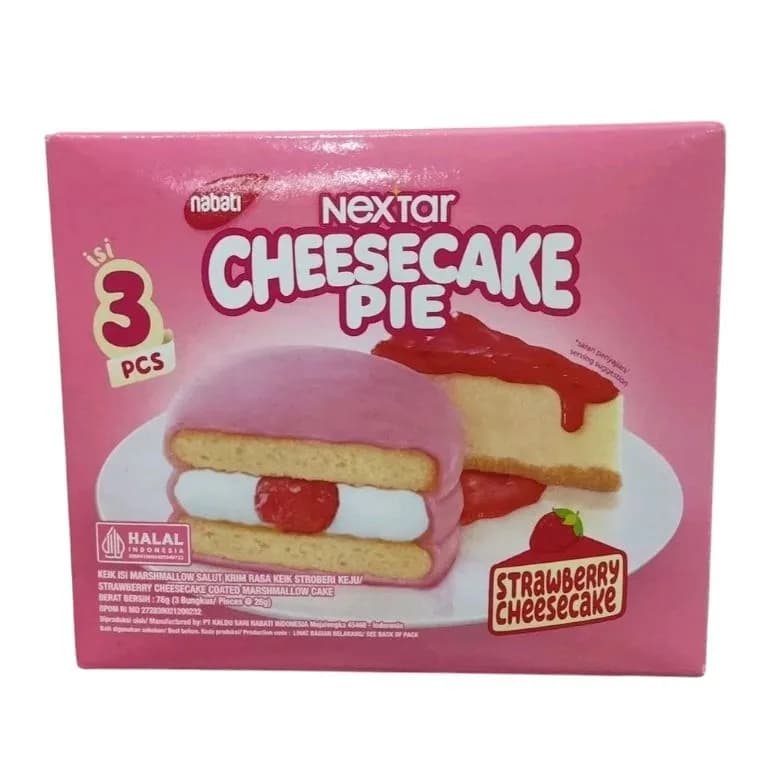 Nextar Pie Stroberi Keju Kue 78 gr – 1