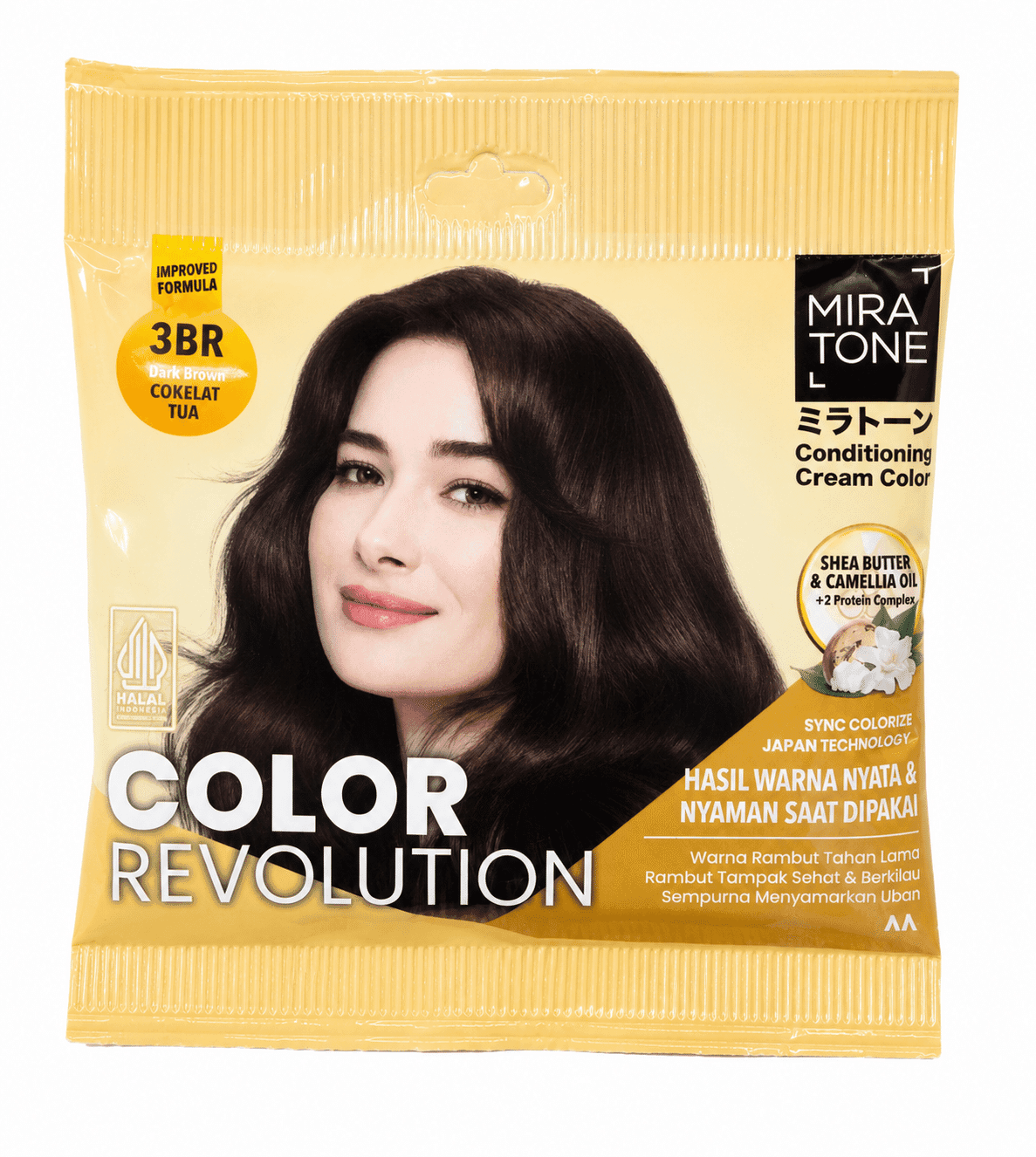 Miratone Conditioning Cream Color 3BR Dark Brown16 gr x 24 ml – 1