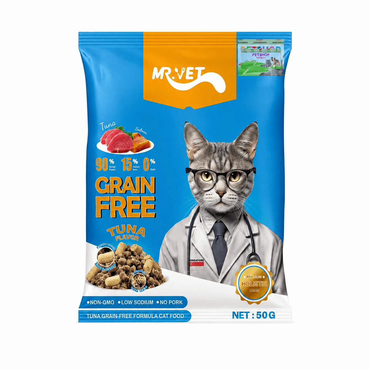 Mr Vet G1 Formula Tuna Bebas Biji-bijian 50 gr – 1