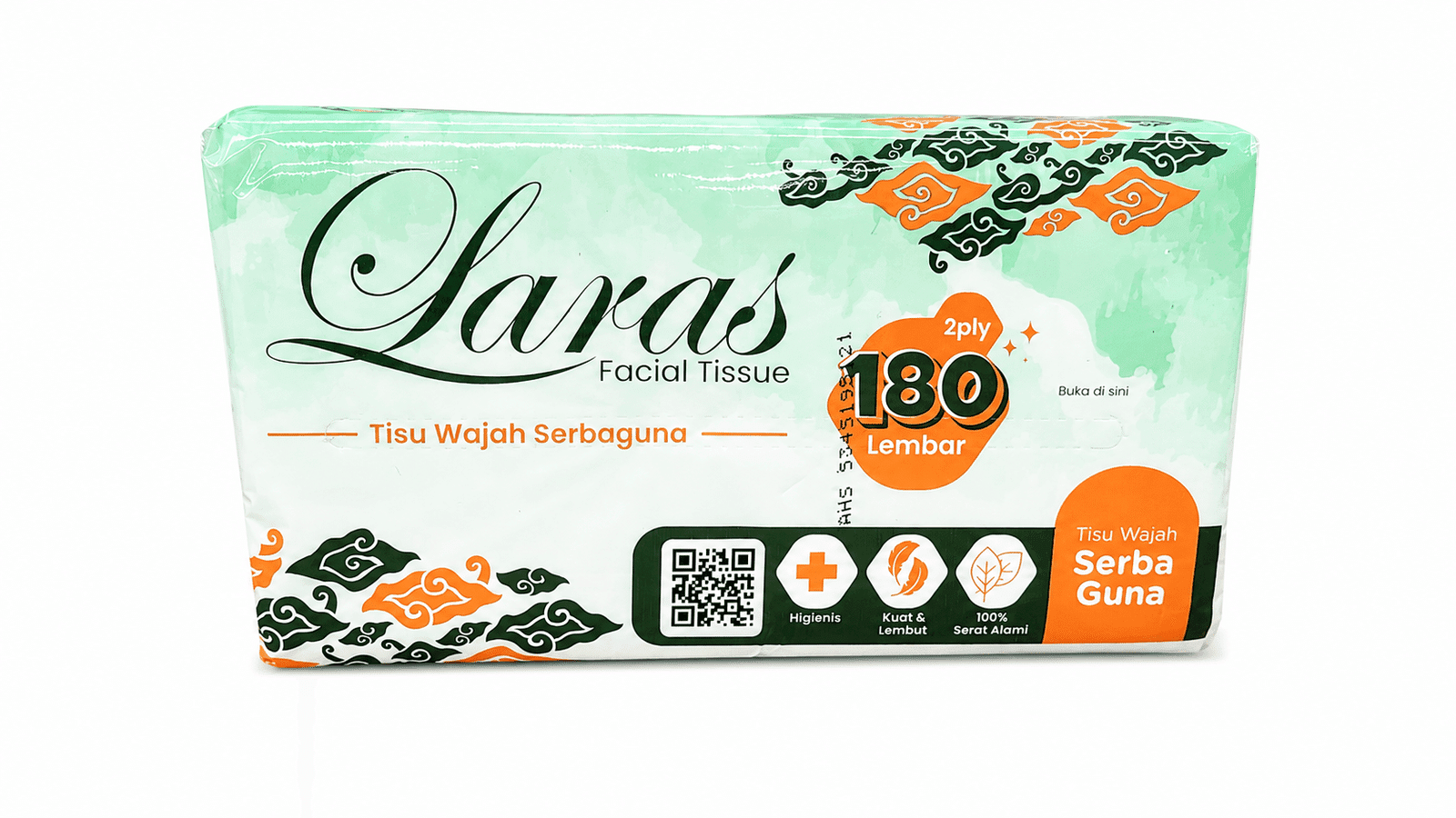 Laras Tisu Wajah 180 sheets 2 ply – 1