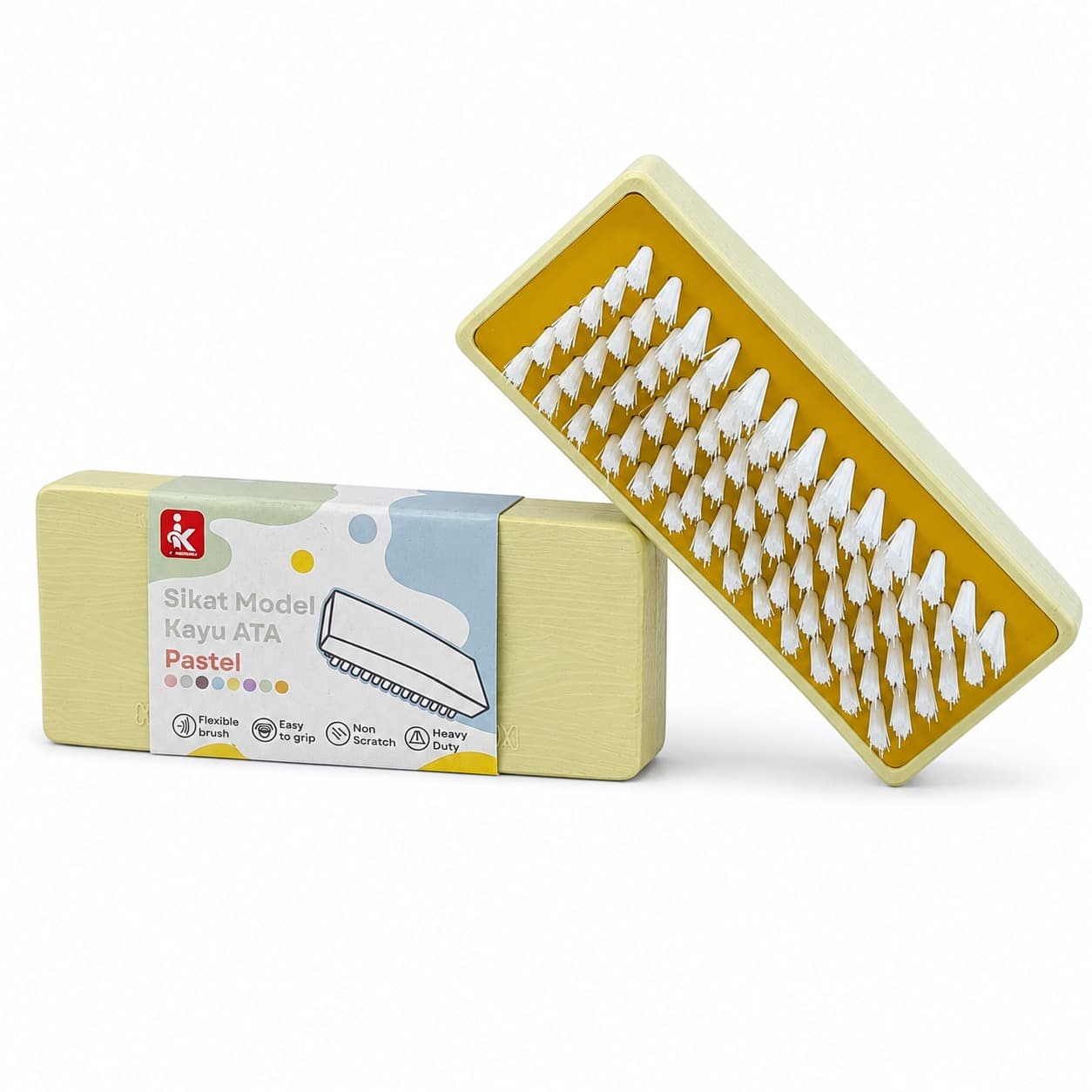 Sikat Model Kayu Warna Pastel Campur – 1