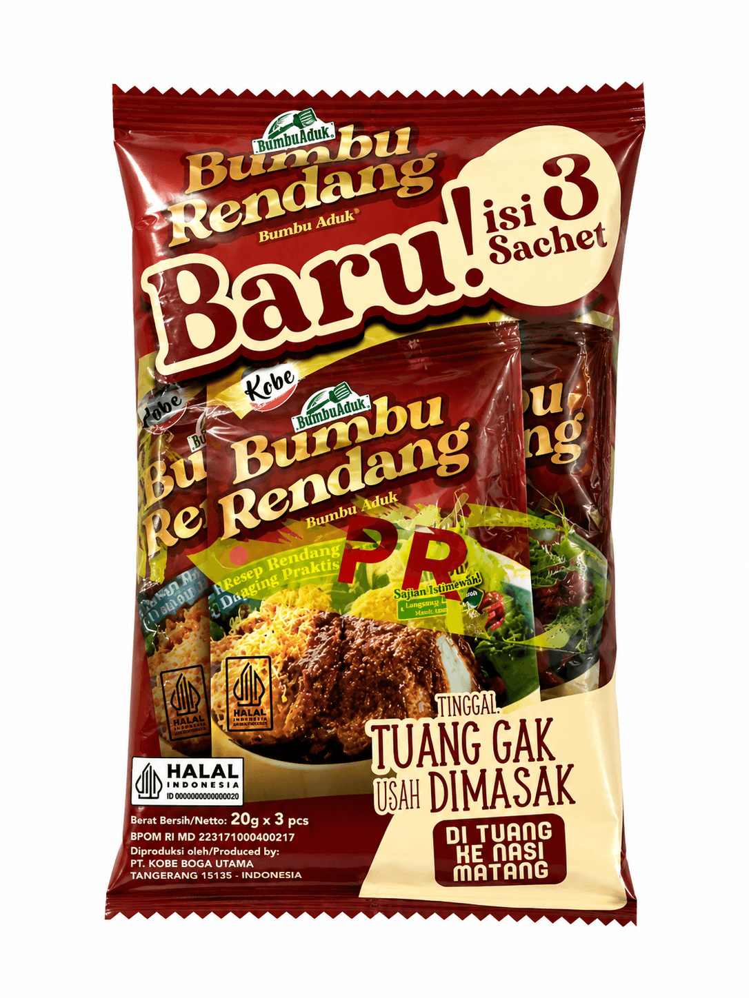 Kobe Bumbu Rendang 3 pcs x 20 gr – 1
