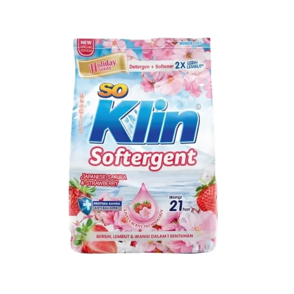 SoKlin Deterjen Bubuk Soft Japanse Sakura Strawberry 700 gr – 1
