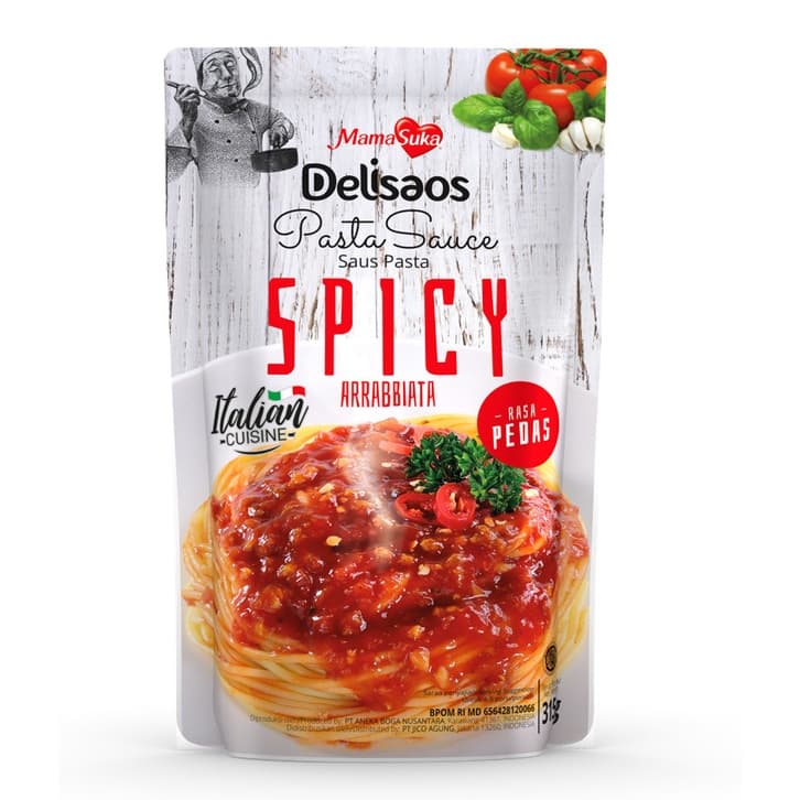 Mama Suka Delisaos Saus Pasta Arrabbiata 315 gr – 1