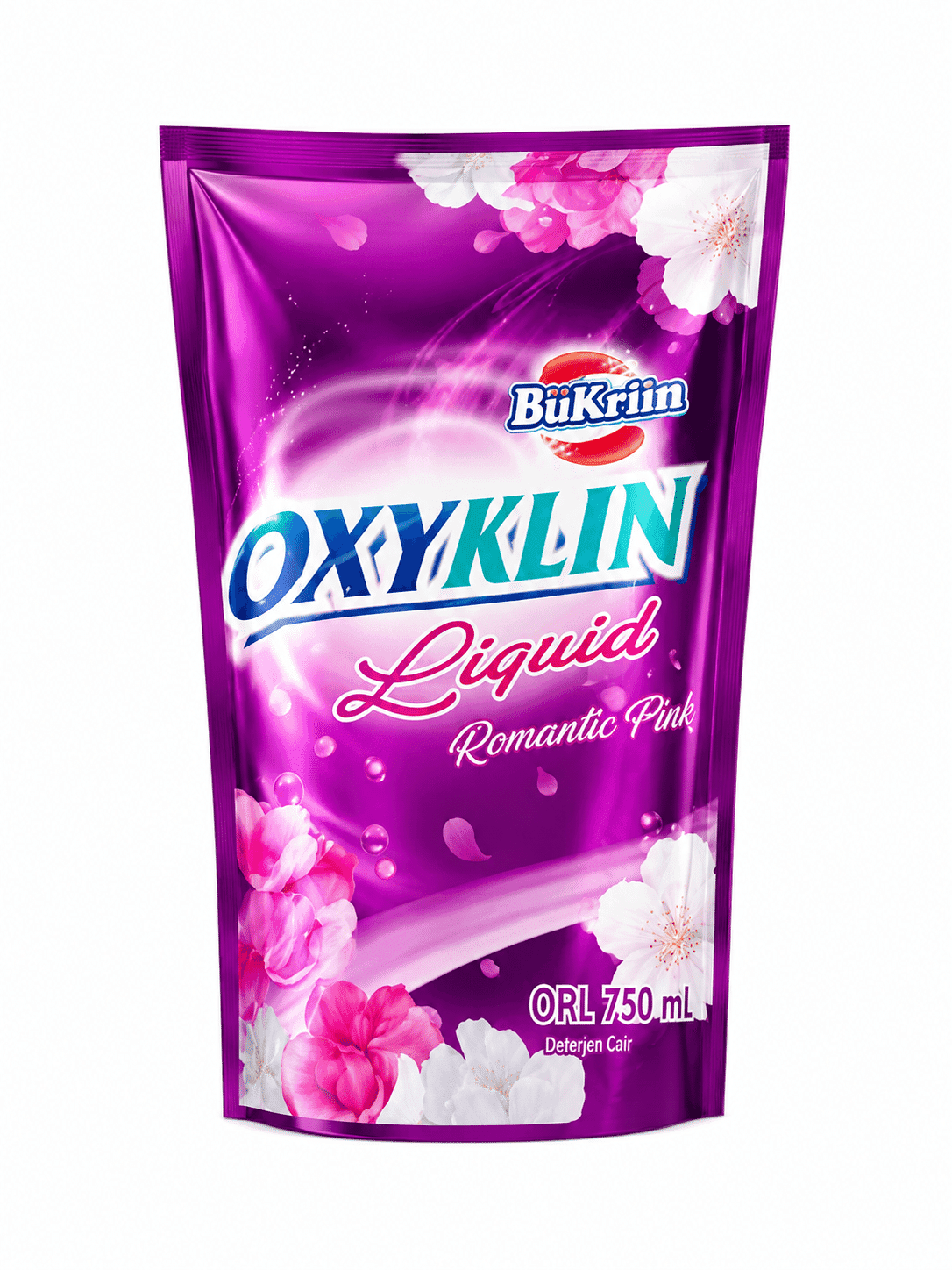 Bukrim Oxyklin Deterjen Cair Romantic Pouch 670 ml – 1
