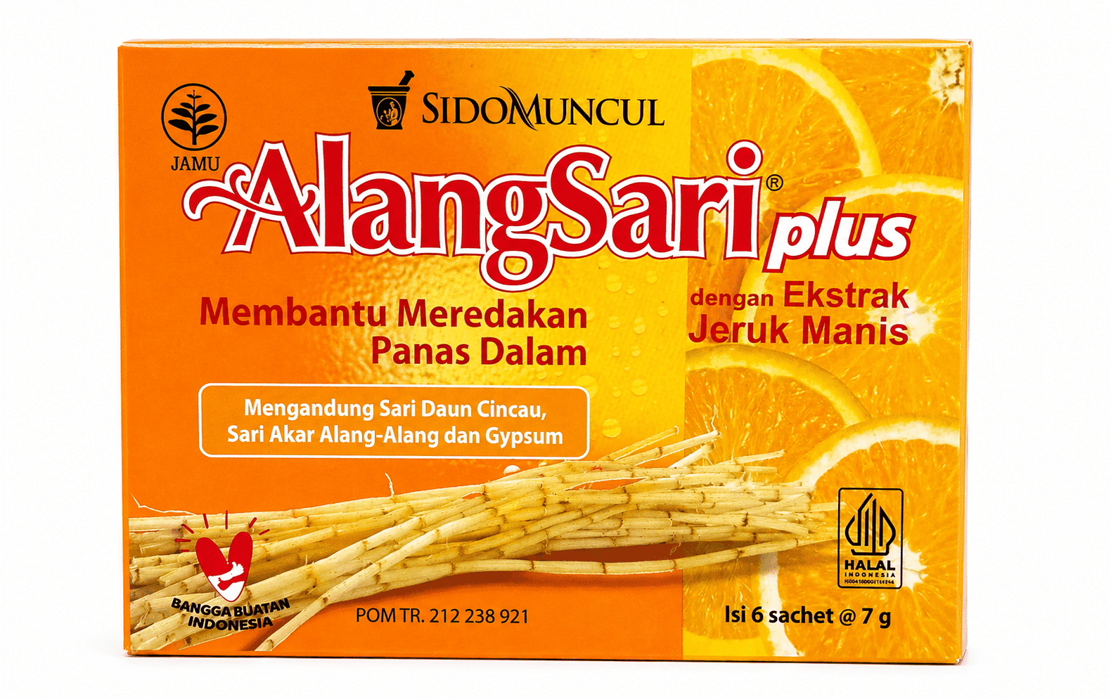 AlangSari Plus Ekstrak Jeruk Manis Isi 6 Pcs x 7 gr – 1