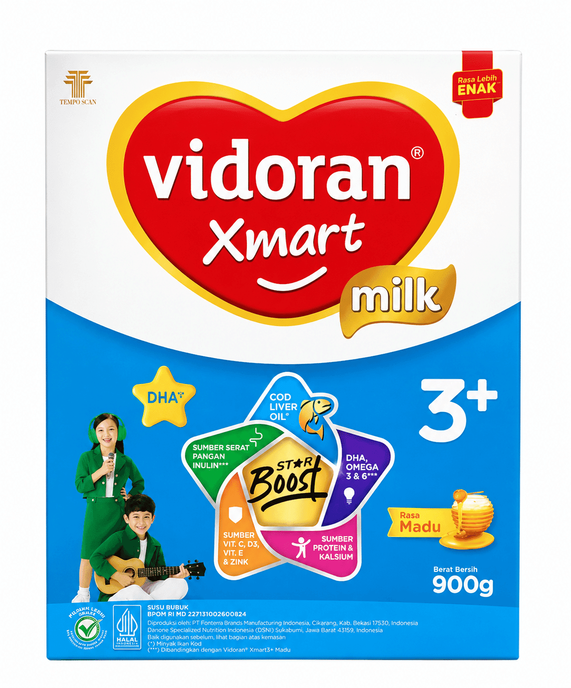 Vidoran Xmart Milk 3+ Madu 900 gr – 1