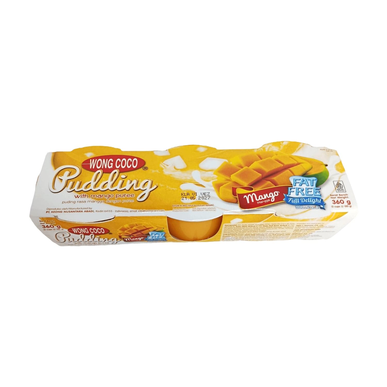 Wong Coco Puding Mangga 3 x 120 gr – 1