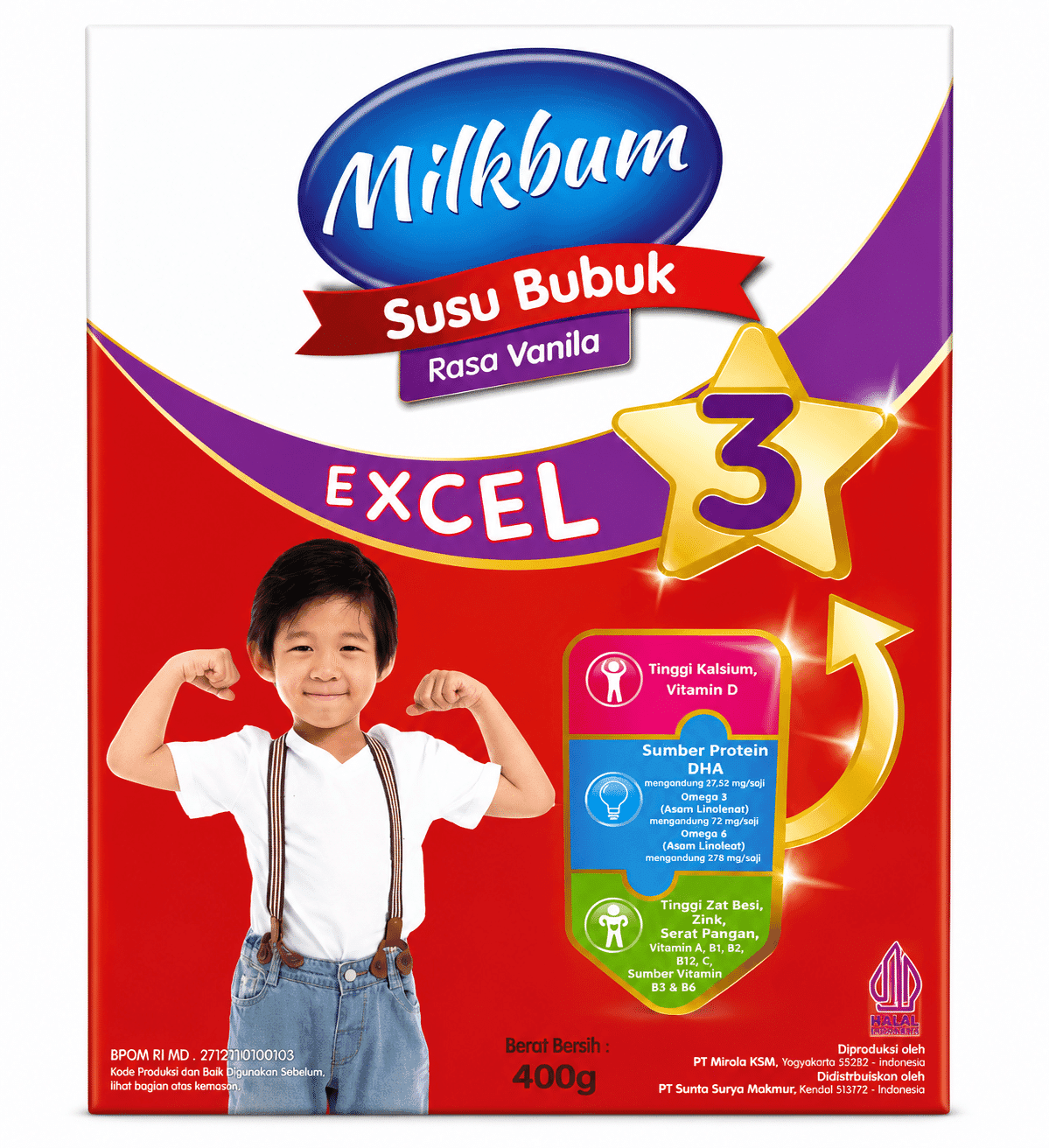 Milk Barn Formula Excel Tahap 3 Vanila 400 gr – 1
