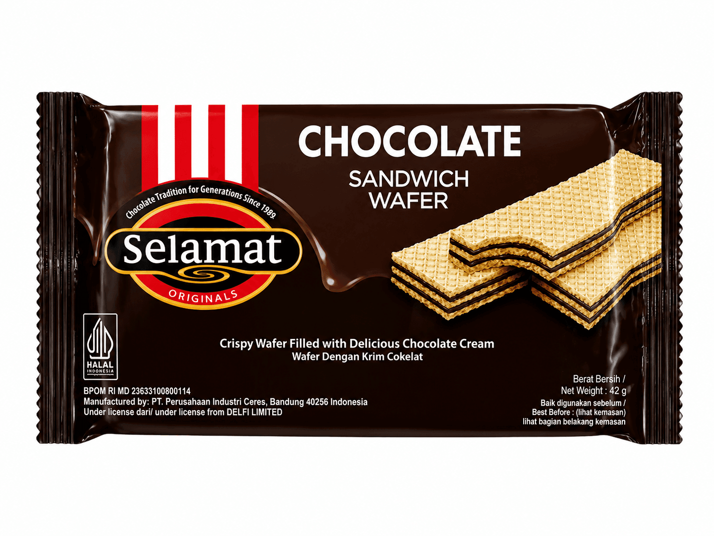 Selamat Wafer Cokelat 45 gr – 1