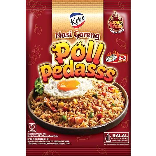 Kobe Bumbu Nasi Goreng Pool Pedas 20 gr – 1