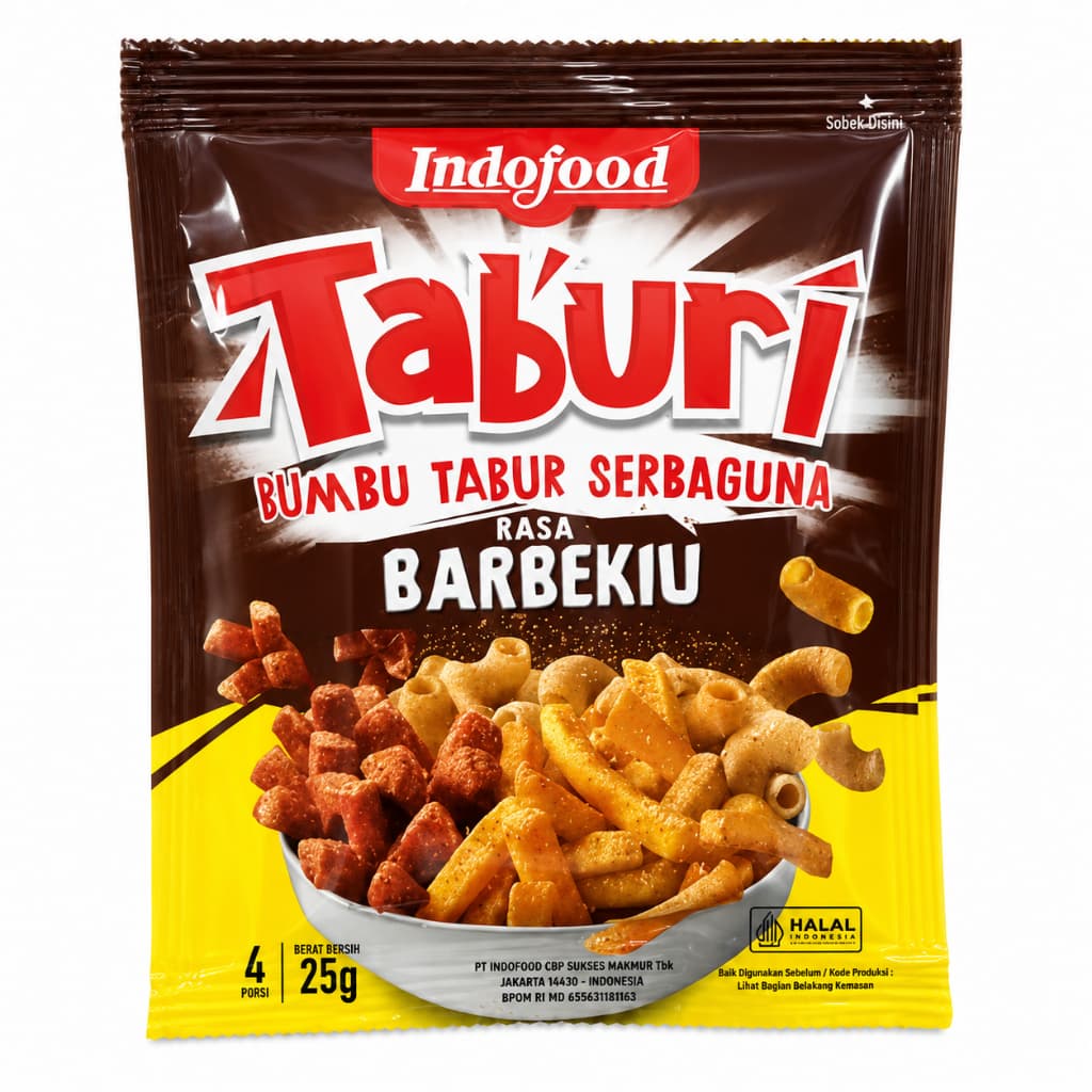 Indofood Bumbu Tabur Taburi Rasa Barbekiu 25 gr – 1