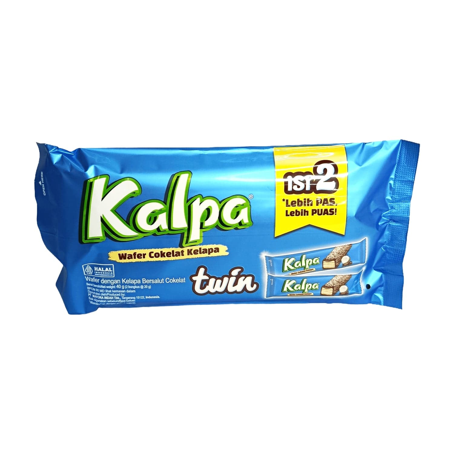 Kalpa Wafer Cokelat Kelapa Twin 20 gr x 2 pcs – 1