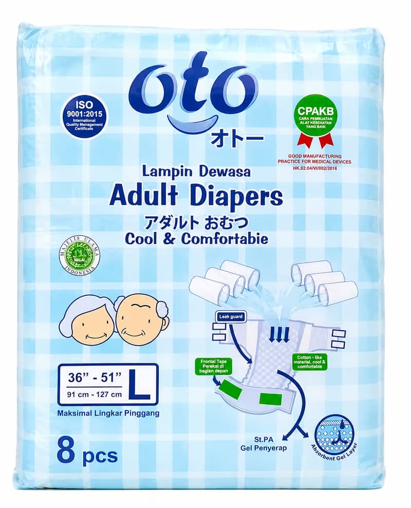 Oto Popok Dewasa L isi 8 pcs – 1