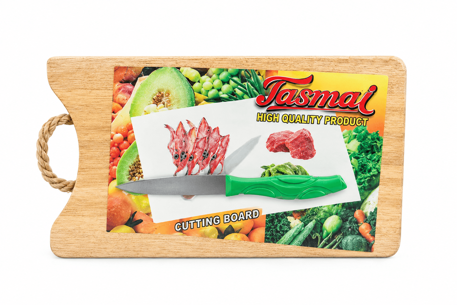 Talenan Kayu Tambang Kecil + Pisau – 1