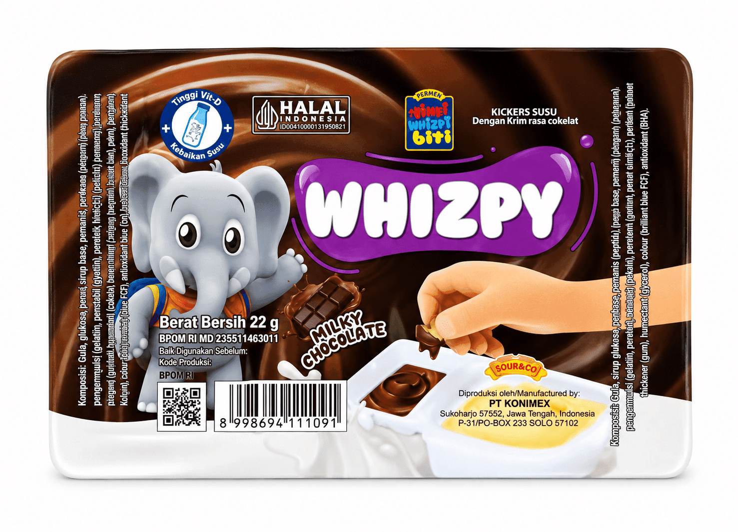 Tini Wini Biti Whizpy Juice Cokelat 22 gr – 1