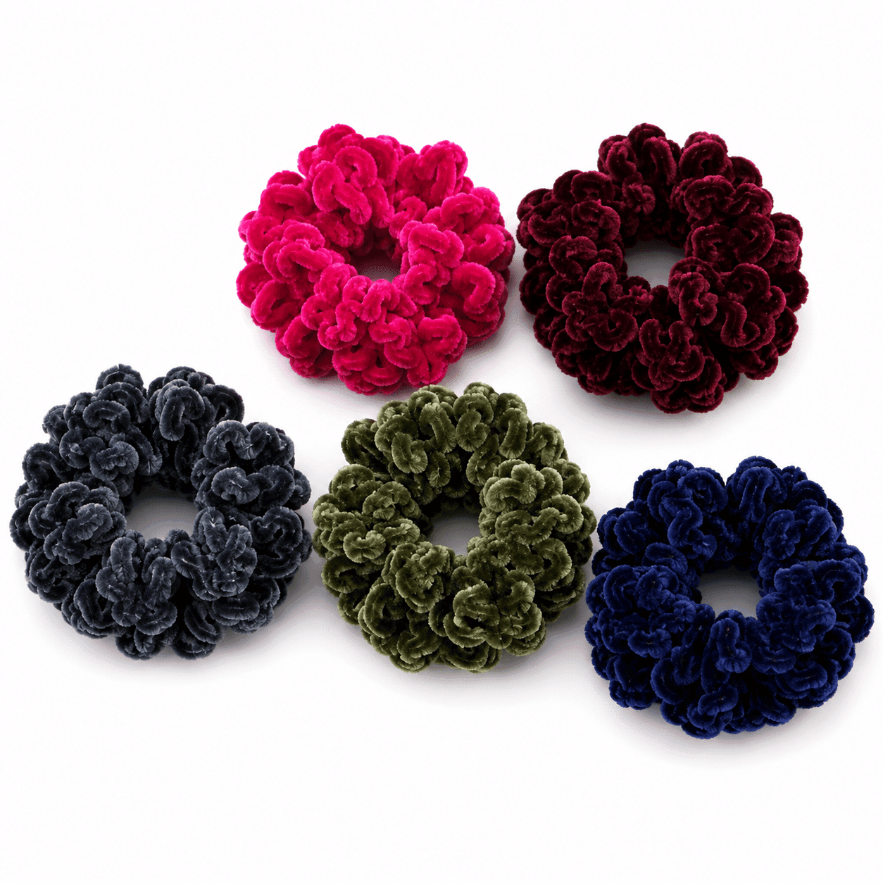 Ikat Rambut Donat Ubur-Ubur Kecil Warna – 1
