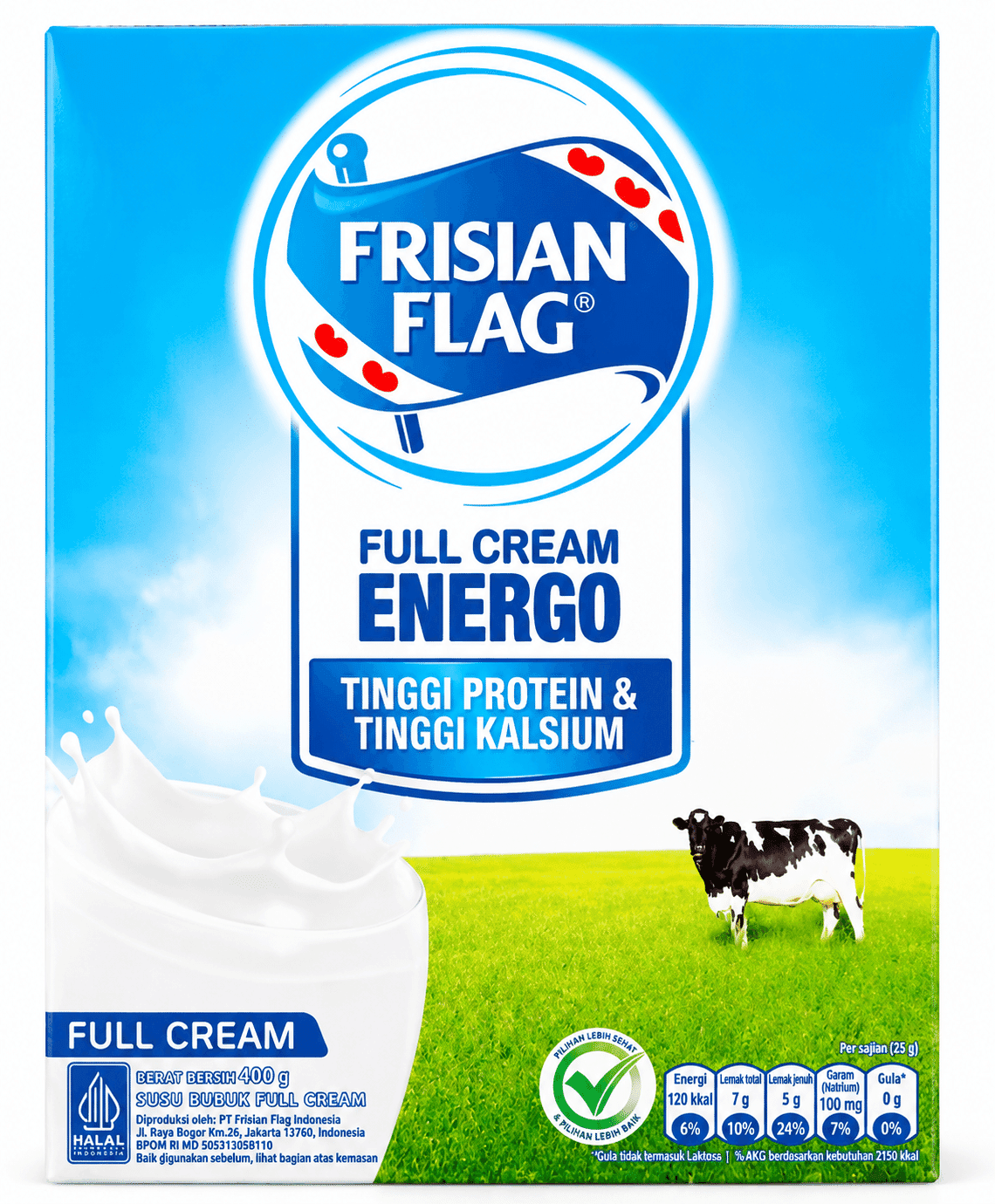Frisian Flag Milk Powder Full Cream Energo 400 gr – 1