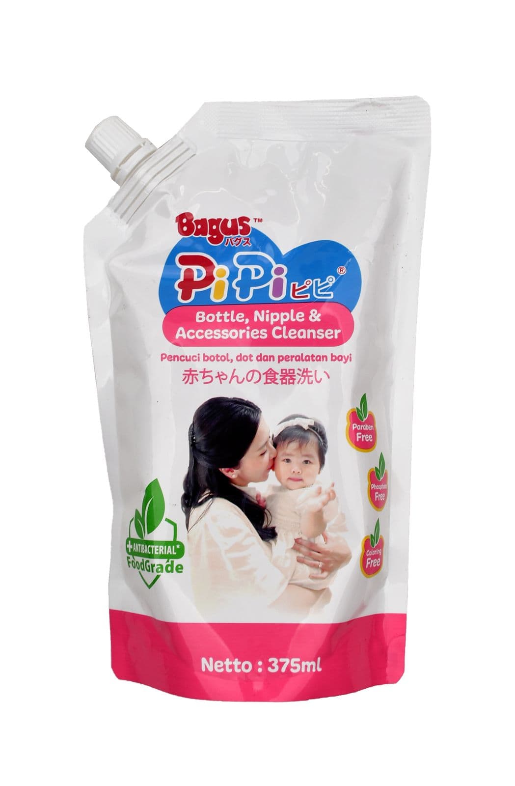 Bagus Pembersih Botol Dot & Aksesoris Pouch 375 ml – 1