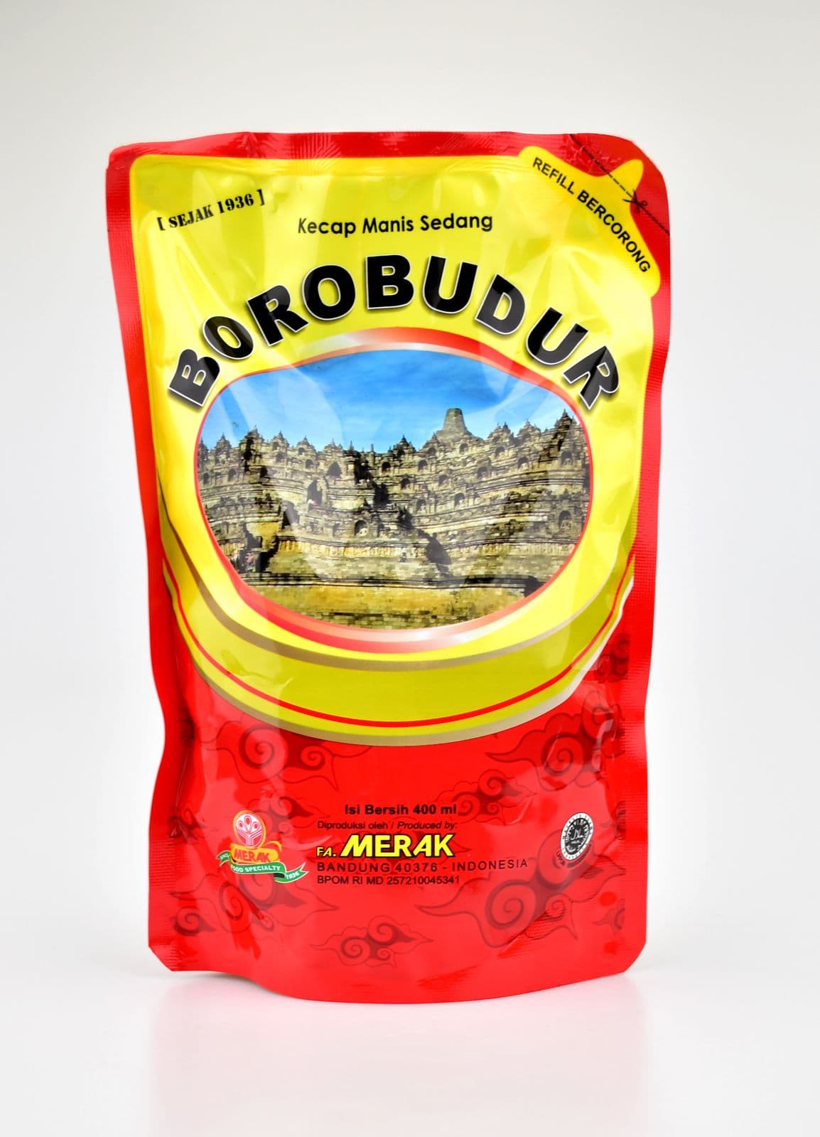 Borobudur Kecap Manis Sedang Pouch 400 ml – 1