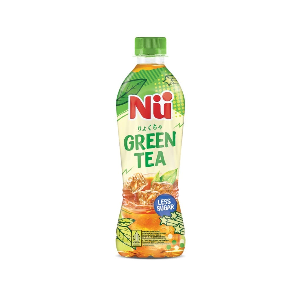 Nu Green Tea Kurang Gula 450 ml – 1