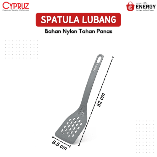Cypruz Spatula Berlubang Nilon dengan Parutan – 1
