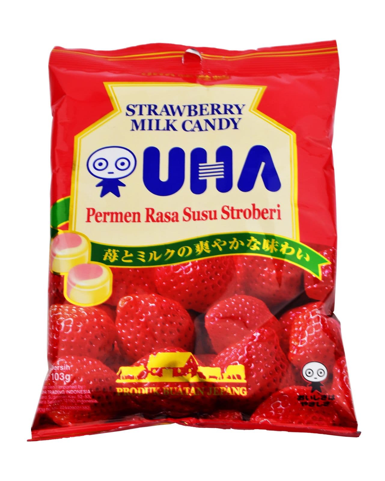 Uha Permen Susu Strawberry 103 gr – 1
