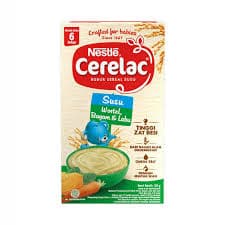 Cerelac Susu Wortel-bayam-labu 120 gr – 1