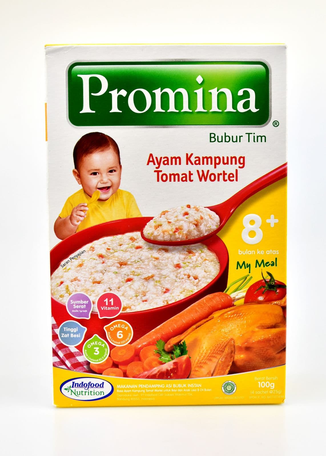Promina Nasi Tim Ayam Tomat Wortel 100 gr – 1