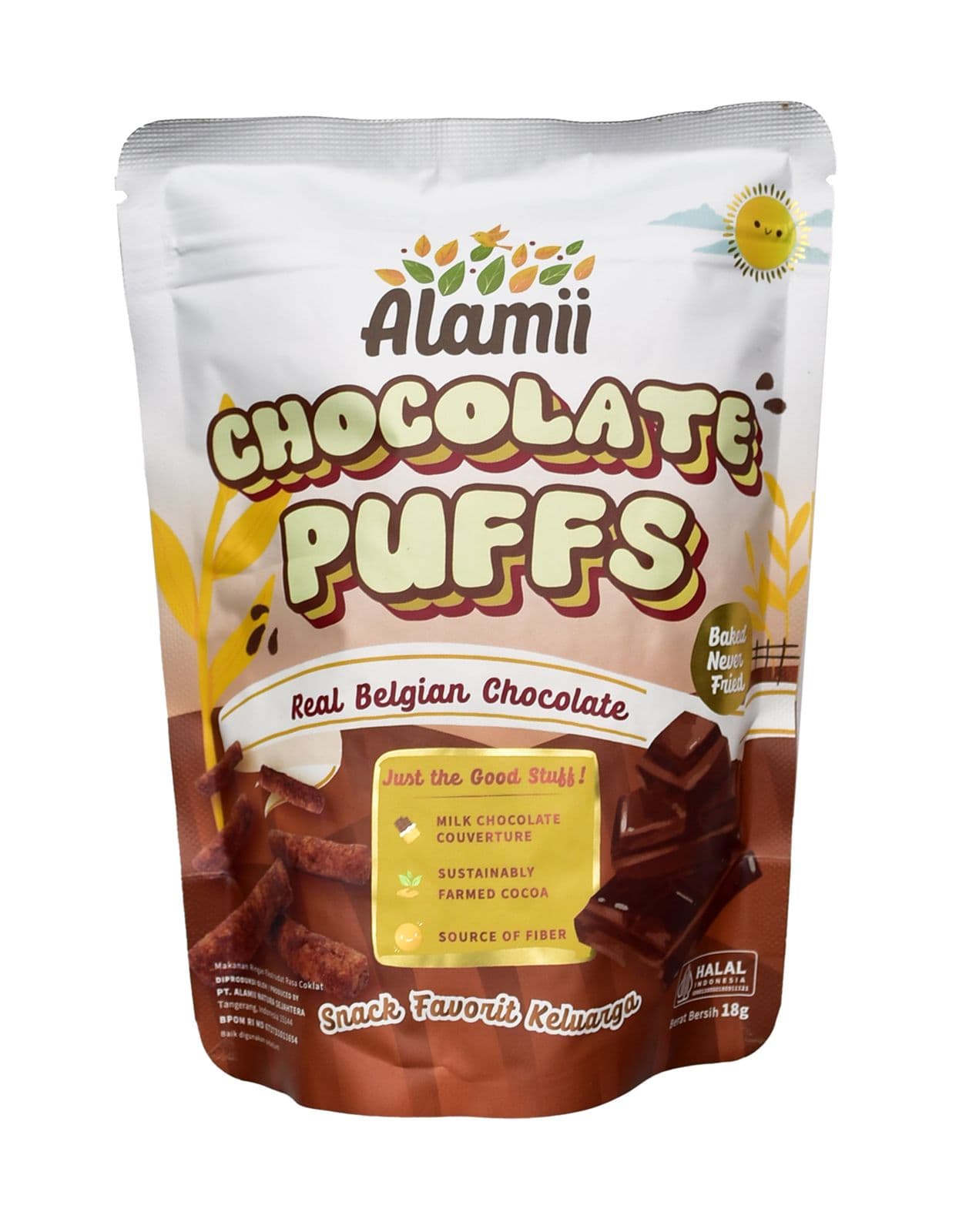 Alamii Puffs Cokelat 18 gr – 1