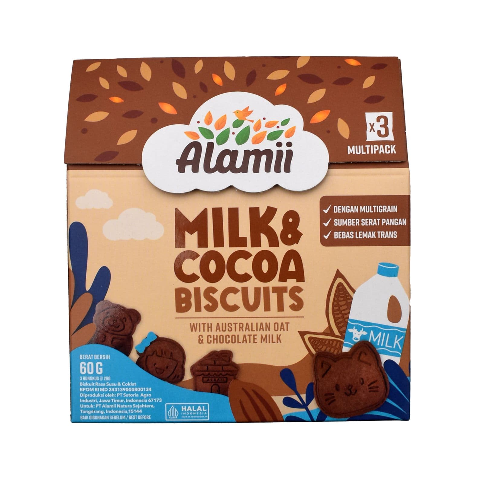 Alamii Milk & Cocoa Biscuits 60 gr – 1