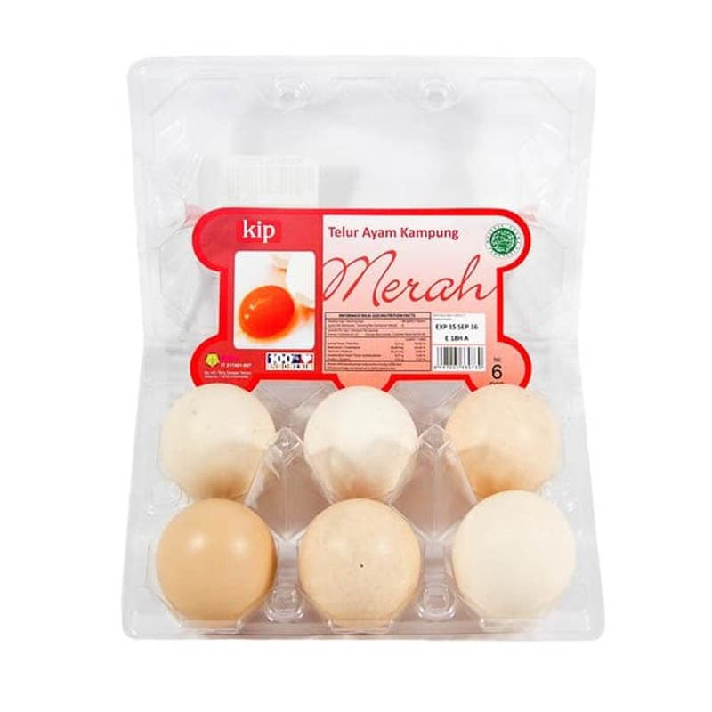 Kip Telur Kampung Omega Merah 6 Butir – 1