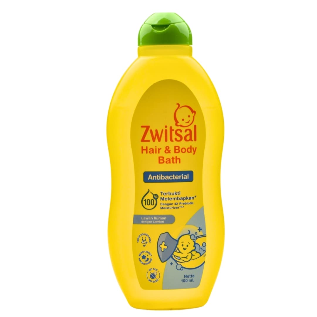 Zwitsal Hair & Body Bath Anti Bakteri 100 ml – 1