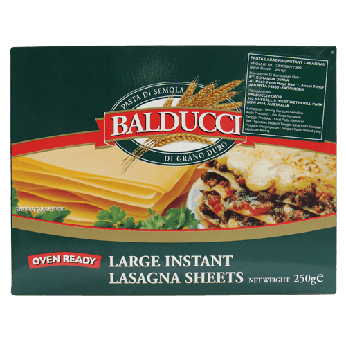 Balducci Pasta Lasagna Instan Large 250 gr – 1