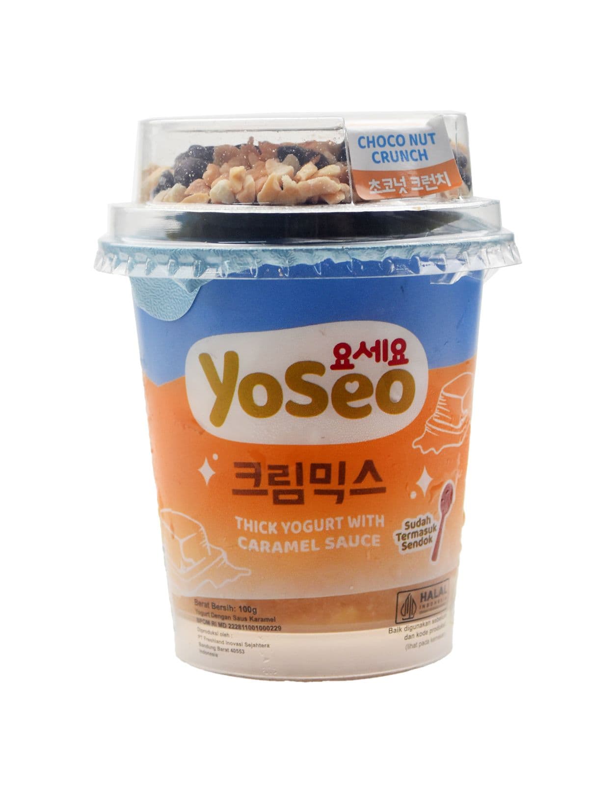 Yoseo Creamix Caramel Dengan Topping Kacang Renyah 110 – 1