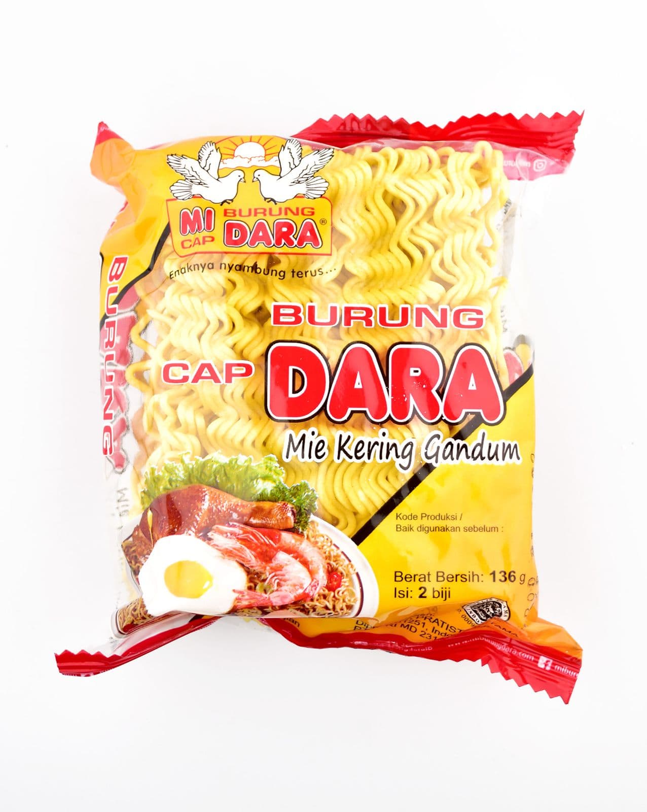 Burung Dara Mie Kering Gandum 131 gr – 1