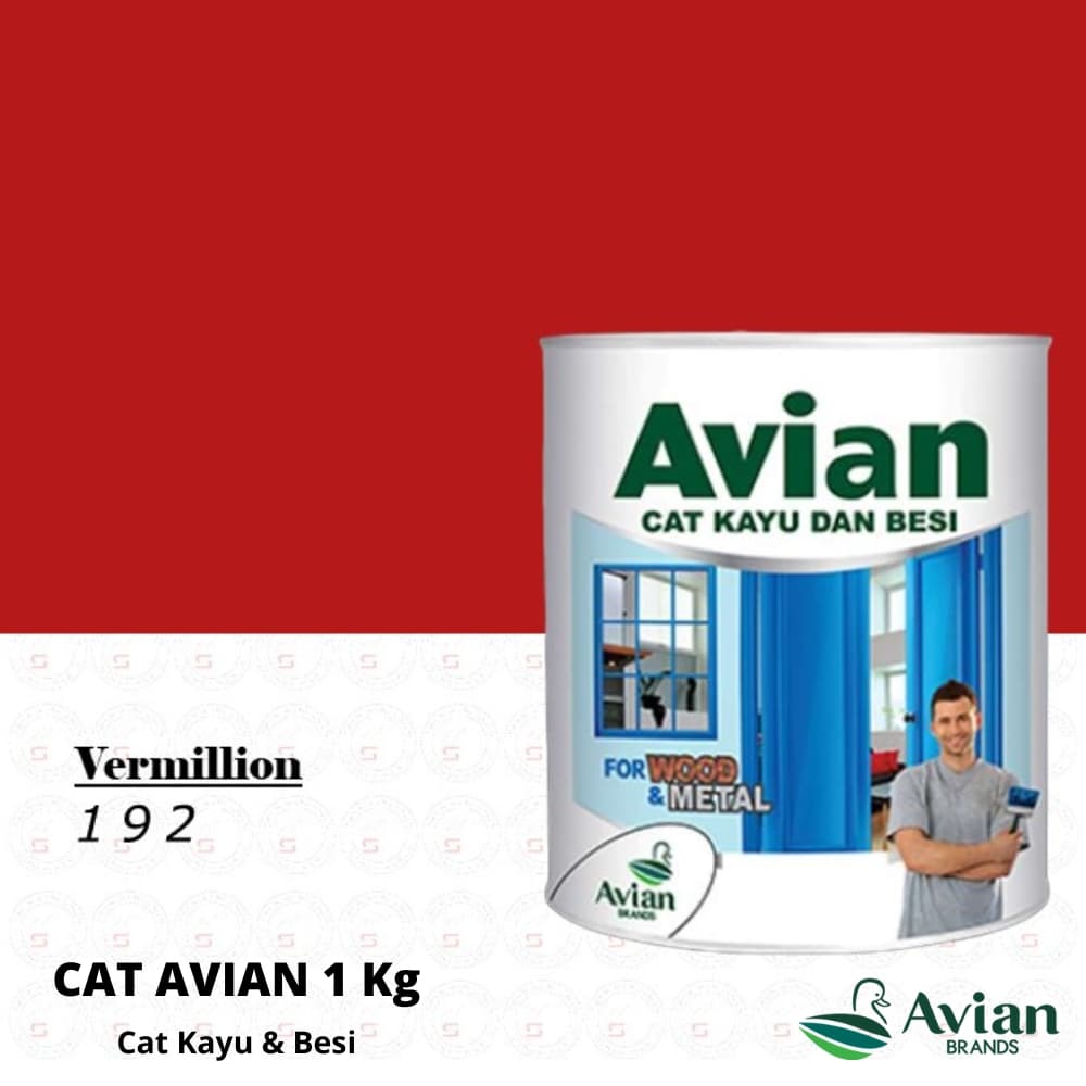 Avian Cat Kayu Dan Besi 50 ml Vermillion 192 – 1