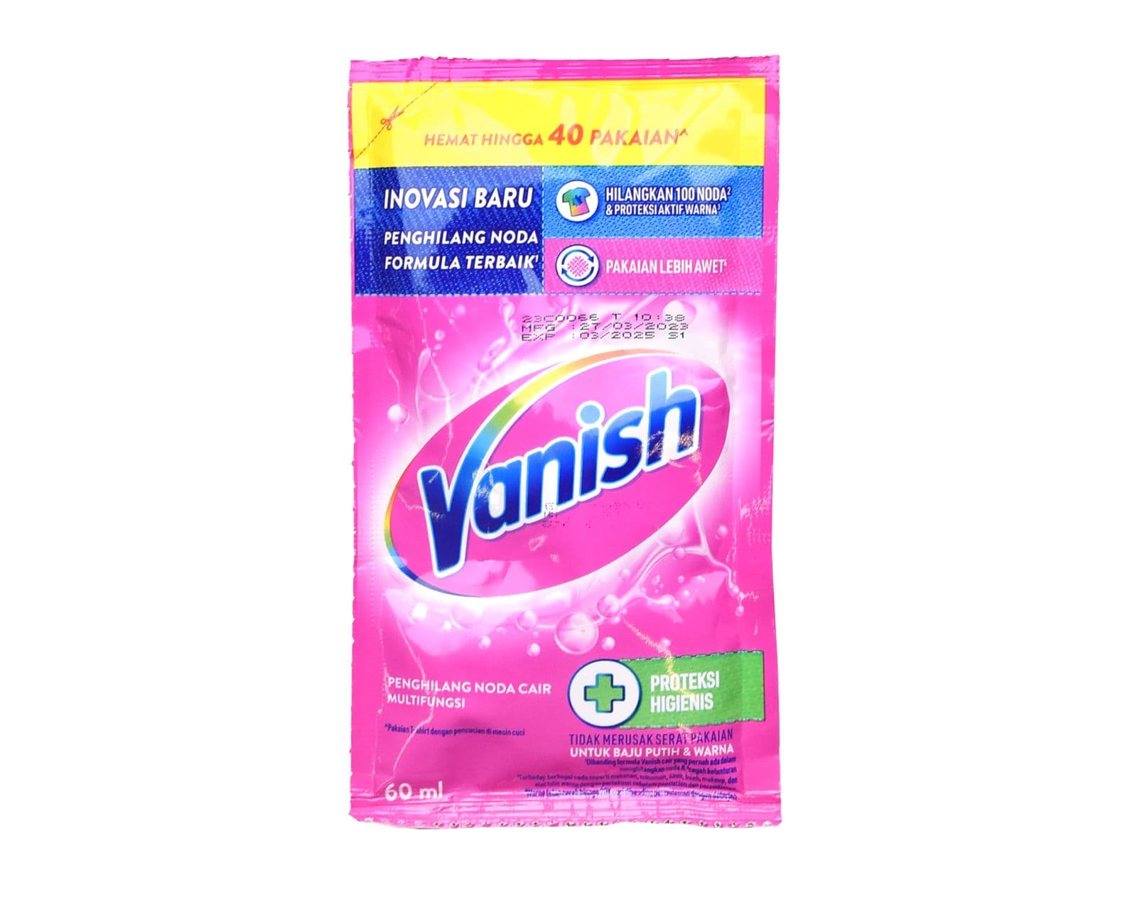 Vanish Cair Pink Sachet 6 x 60 ml – 1