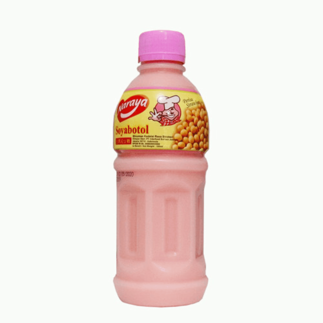 Naraya Susu Kedelai Strawberry Botol 320 ml – 1