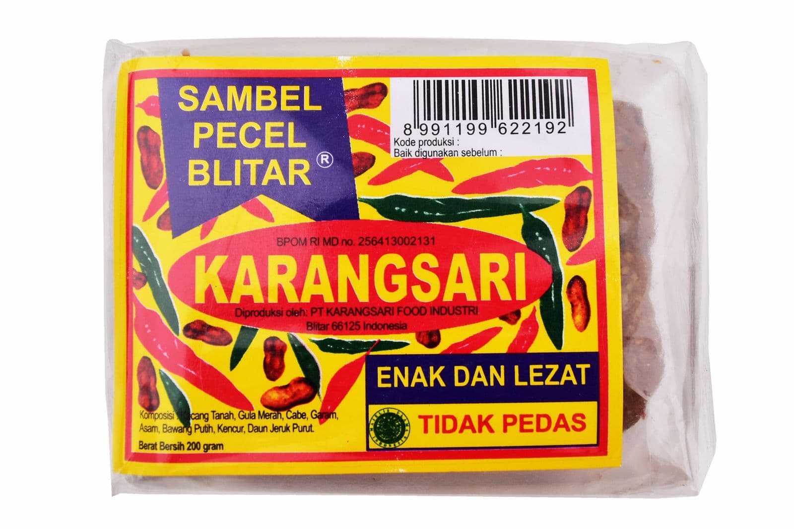 Karangsari Sambal Pecel Super Tidak Pedas 200 gr – 1