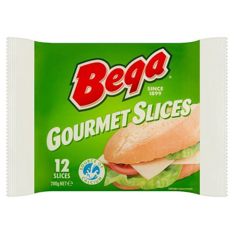 Bega Keju Cheddar Gourmet Slices 200 gr 12 pcs – 1