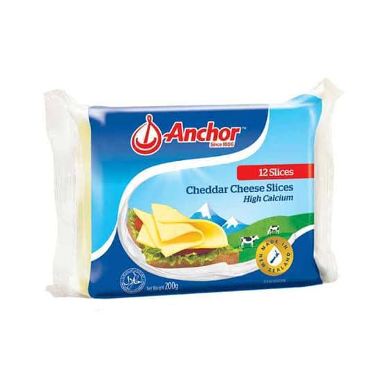 Anchor Keju Cheddar Slices 200 gr 12 pcs – 1