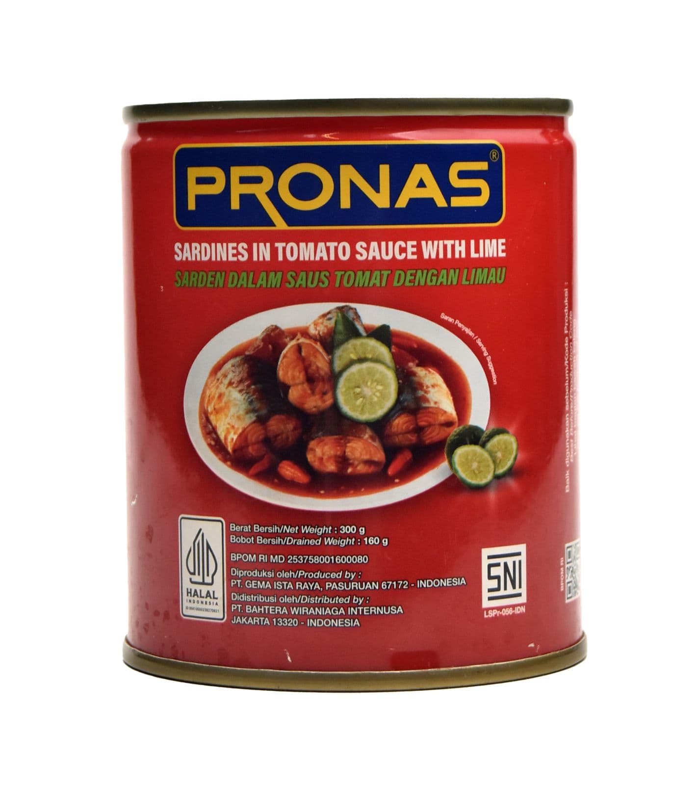 Pronas Sarden Saus Tomat Limau Kaleng 300 gr – 1