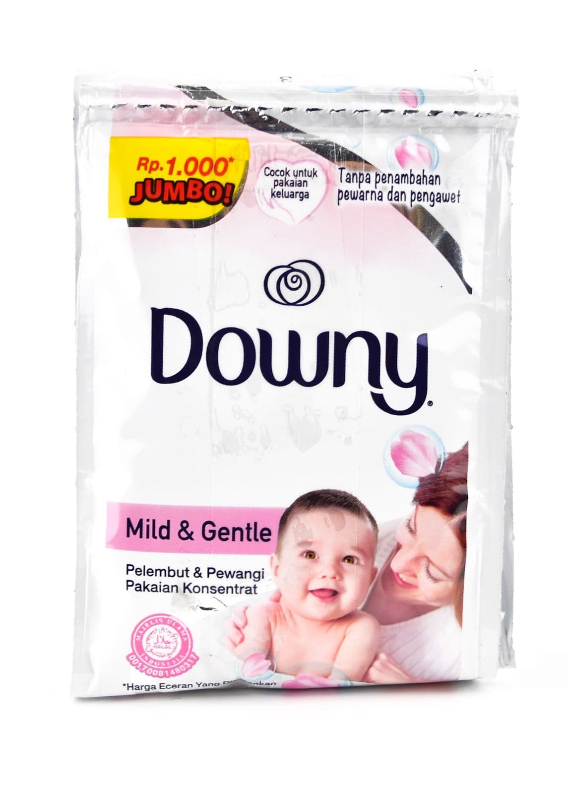Downy Pelembut Pakaian Mild Gentle Saset 6 x 18 ml – 1