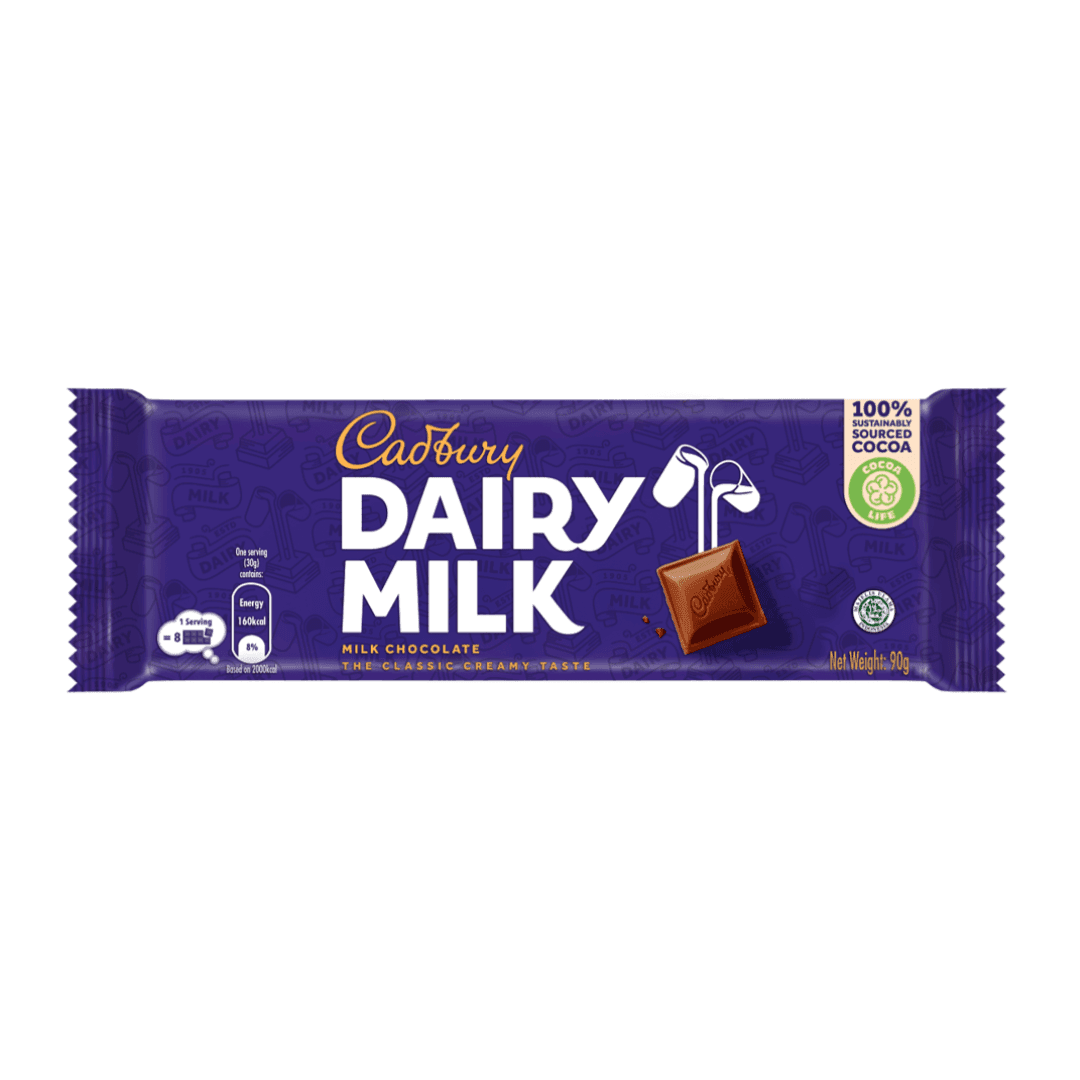Cadbury Dairy Milk Cokelat Plain 90 gr – 1