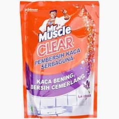 Mr Muscle Clear Pembersih Kaca Lavender Pouch 400 ml – 1
