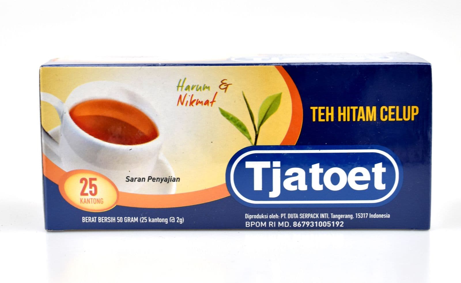 Tjatoet Teh Hitam Celup 2 gr x 25 tea bag – 1
