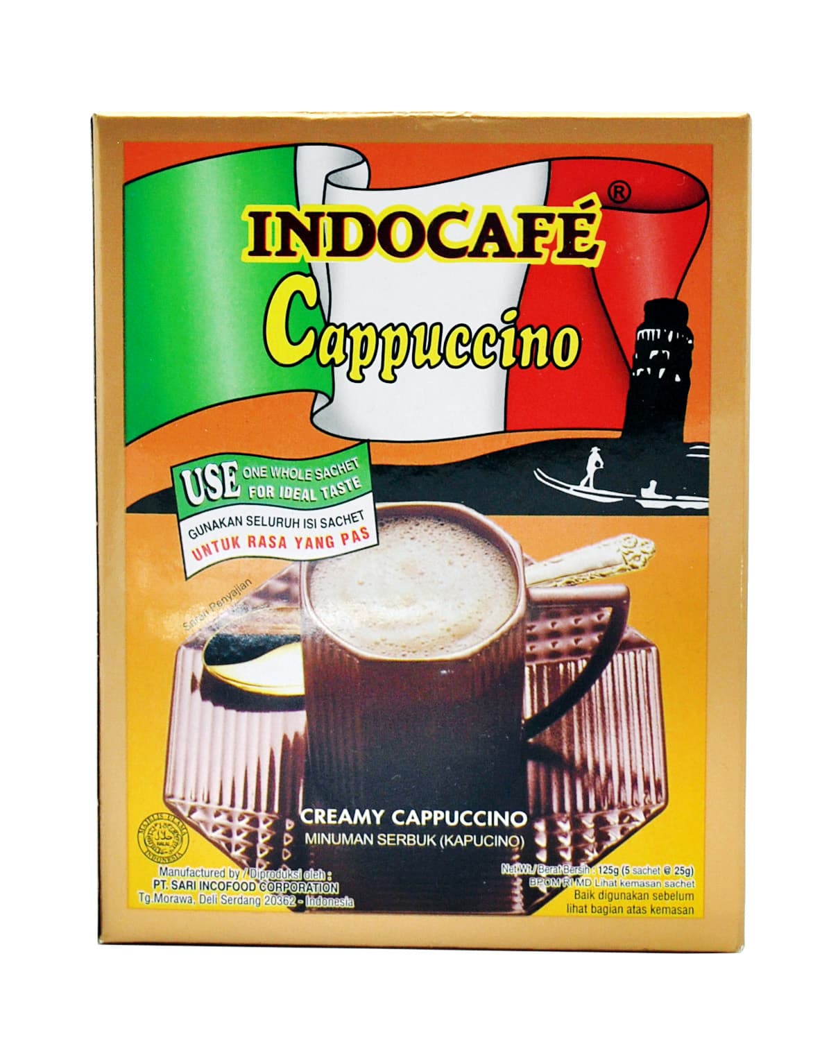 Indocafe Cappuccino 5 Sachet x 25 gr – 1